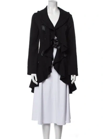 Pre-owned Valentino Virgin Wool Sweater In Black