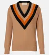 Valentino Garavani Wool Sweater Sweaters And Cardigans Beige In Brown