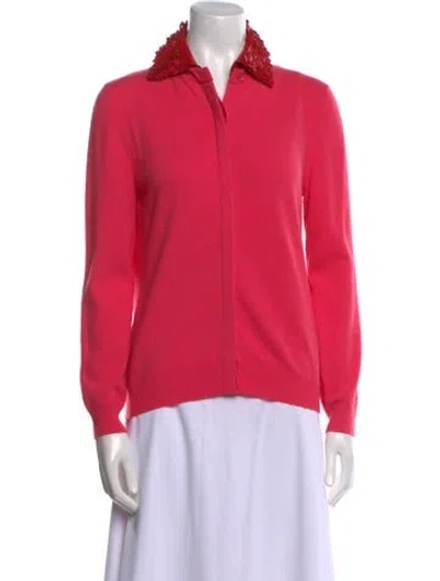 Pre-owned Valentino Virgin Wool Sweater In Pink