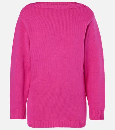 Valentino Pullover Aus Schurwolle In Pink