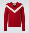 Valentino Virgin Wool Sweater In Red