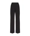 Valentino Virgin Wool Tailored Trousers In Black