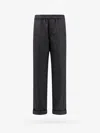 Valentino Men Virgin Wool Trouser With Fold At The Bottom