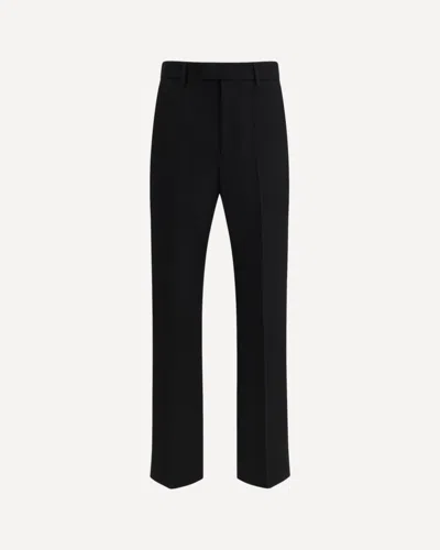 Valentino Virgin Wool Trousers In Black
