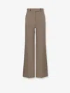 Valentino Straight-leg Tailored Pants In Brown