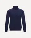 Valentino Virgin Wool Turtleneck Sweater In Blue