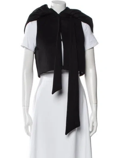 Pre-owned Valentino Virgin Wool Vest In Black