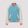 Valentino Le Chat De La Maison Wool Bomber Jacket In Blue