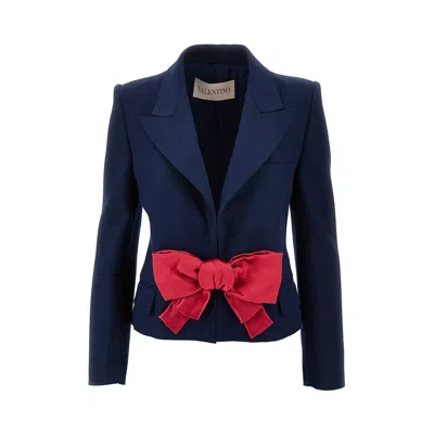 VALENTINO VISCOSE JACKET WITH DUCHESSE BOW