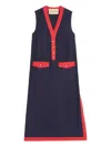 Valentino Viscose Linen Midi Dress