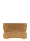 Valentino Vlogo Signature Sun Visor In Beige