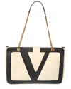 Valentino Viva Medium Leather Tote In Black