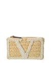 Valentino Garavani Vivasuperstar Crochet Clutch Bag In Neutral