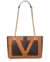 Valentino Superstar Rectangular Chain Handle Shoulder Bag In Brown