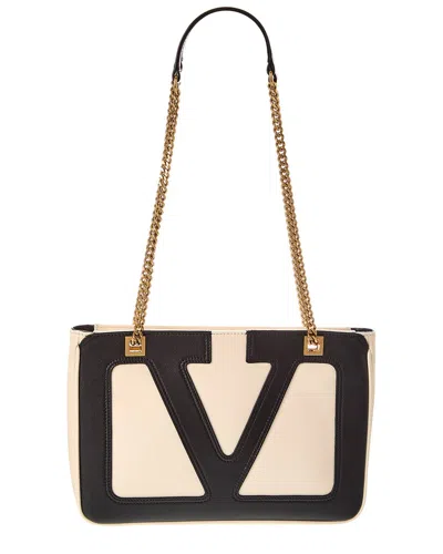 Valentino Garavani Viva Superstar Small Shopping Bag In Nappa Leather In Neutrals