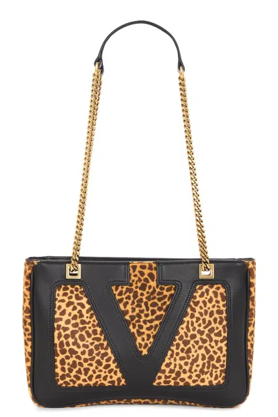 Valentino Garavani Viva Superstar Animalier Small Tote Bag