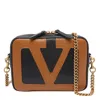 Valentino Versatile Shoulder Bag And Chain Strap In Brown
