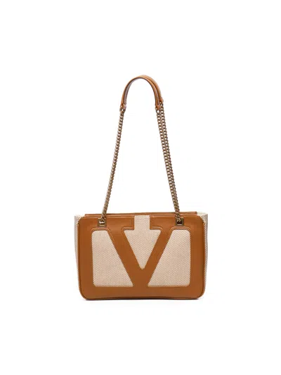 Valentino Garavani Women's Small Tote Viva Superstar In Beige