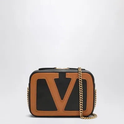 Valentino Garavani Viva Superstar Chain Belt Bag Black/spice In Brown