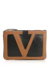 Valentino Viva Superstar Leather Envelope Clutch Bag