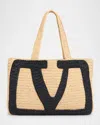 Valentino Borsa Shopping Viva Superstar Grande In Rafia Donna