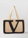 Valentino Borsa Shopping Viva Superstar Grande In Rafia Donna