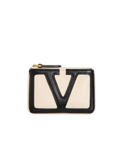 Valentino Garavani Viva Superstar Key Bag In Brown