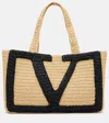 Valentino Borsa Shopping Viva Superstar Grande In Rafia Donna