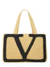 Valentino Viva Superstar Large Raffia Shopping Tote Bag In Neutral