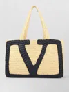 Valentino Garavani  Garavani Viva Superstar Large Raffia Shopping Bag Woman Natural Uni In Neutral