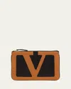 Valentino Viva Superstar Leather Envelope Clutch Bag In Multi