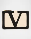 Valentino Viva Superstar Leather Envelope Clutch Bag
