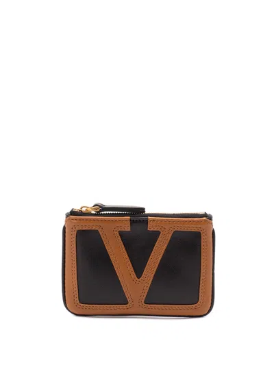 VALENTINO GARAVANI `VIVA SUPERSTAR` LEATHER KEY CASE
