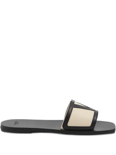 Valentino Garavani Viva Superstar Slide Sandal In Nappa Leather In Black