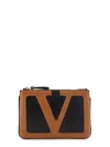 Valentino Superstar Leather Clutch Pochette