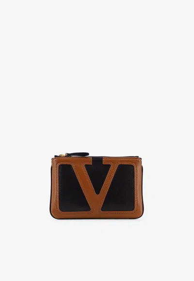 Valentino Garavani Viva Superstar Leather Pouch Bag In Multi