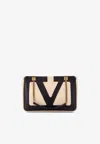 Valentino Superstar Leather Shoulder Bag With Chain Strap In Multi