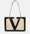 Valentino Viva Superstar Medium Leather Tote Bag In White