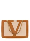Valentino Garavani Garavani Viva Superstar Medium Canvas Shopping Bag Woman Natural/spice Uni