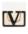 Valentino Garavani Garavani Viva Superstar Medium Nappa Leather Shopping Bag Woman Butter/black Uni In Nude