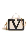 Valentino Viva Superstar Small Two-tone Leather Shoulder Bag In Nude & Neutrals