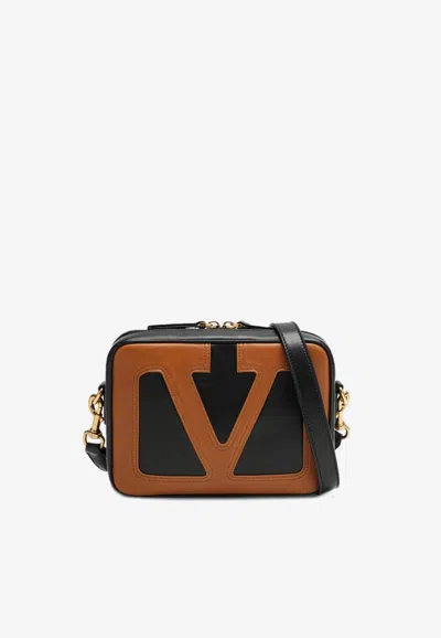 Valentino Garavani Viva Superstar Nappa Leather Crossbody Bag In Black