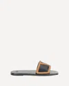 Valentino Viva Superstar Slide Sandal In Nappa Leather In Black