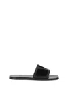 Valentino Garavani Black Sandals With Vlogo Detail On The Front In Tech Fabric Man
