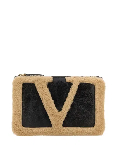 VALENTINO GARAVANI VIVA SUPERSTAR SHEEPSKIN CLUTCH BAG