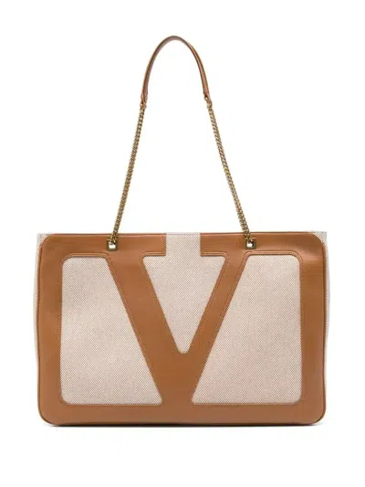 Valentino Garavani Viva Superstar Shoulder Bag In Brown