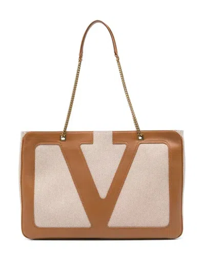Valentino Garavani Viva Superstar Shoulder Bag In Brown