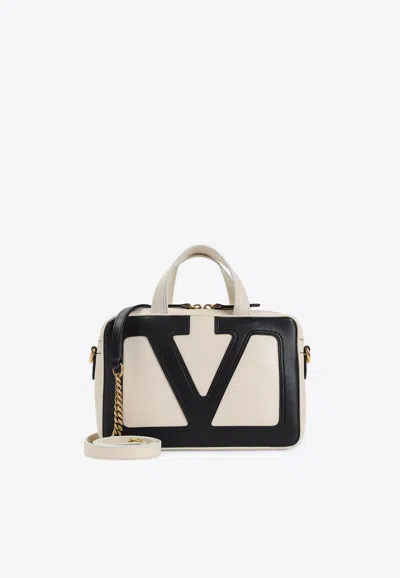 Valentino Garavani Viva Superstar Shoulder Bag In White
