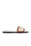 Valentino Garavani Superstar Slide Slipper With Vlogo Detail And Premium Materials In Naturale & Tobacco