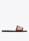 Valentino Garavani Superstar Slide Slipper With Vlogo Detail And Premium Materials In Beige